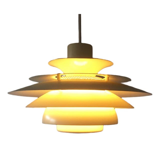 Vintage Danish Hanging Lamp from Jeka, 1970s For Sale