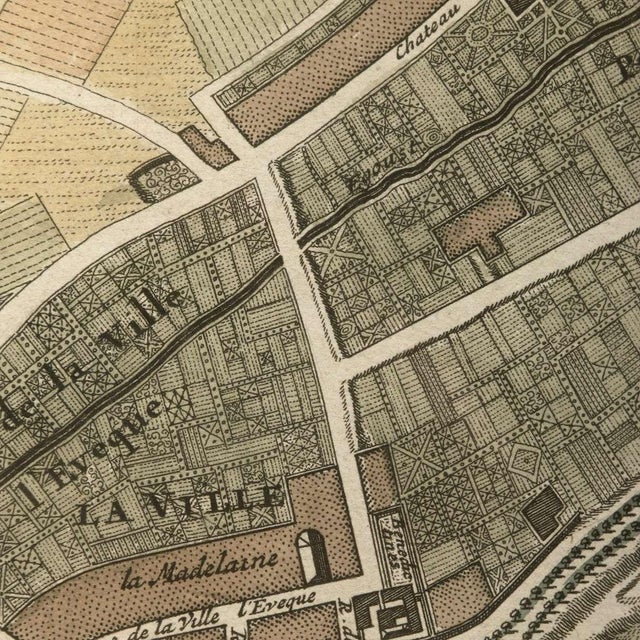 Vintage Paris Maps in Eight Parts For Sale - Image 4 of 4