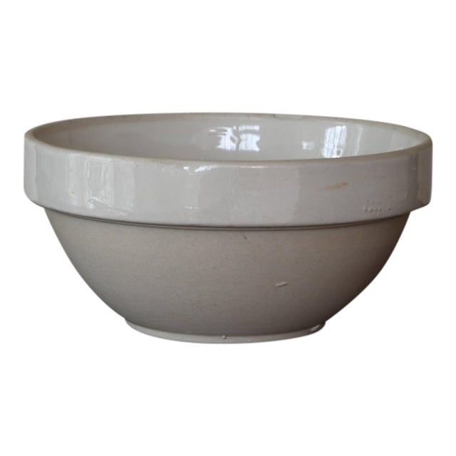 Antique French Ironstone Bowl - Medium For Sale