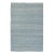 Light Blue Solid Handwoven Premium Natural Jute Yarn Flatweave Rug 6x9 Ft. For Sale