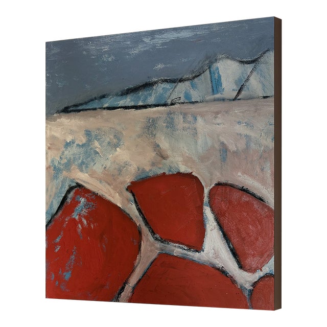 Richard Gene Barbera "Red Rocks" Oil on Canvas For Sale