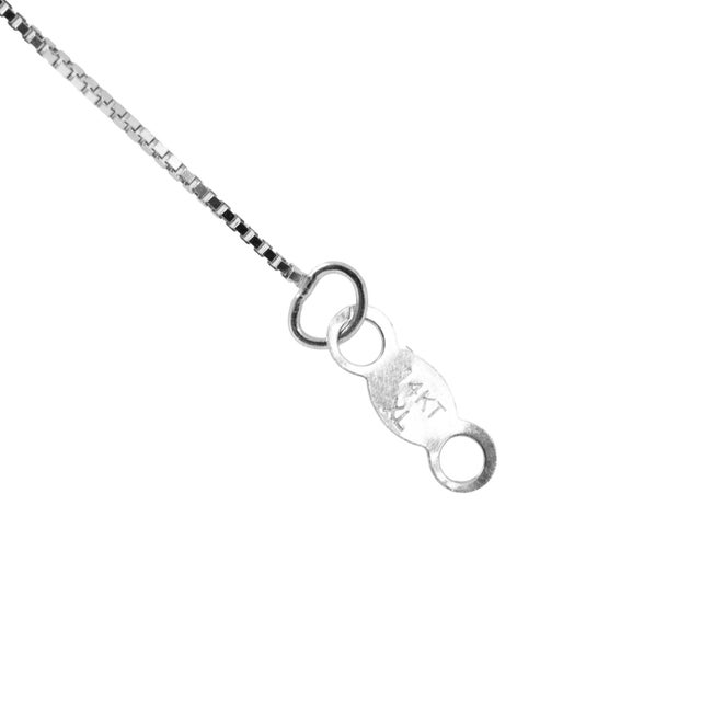 Silver Ladies 14k White Gold 0.56ct Marquise Diamond Halo Pendant Necklace For Sale - Image 8 of 9
