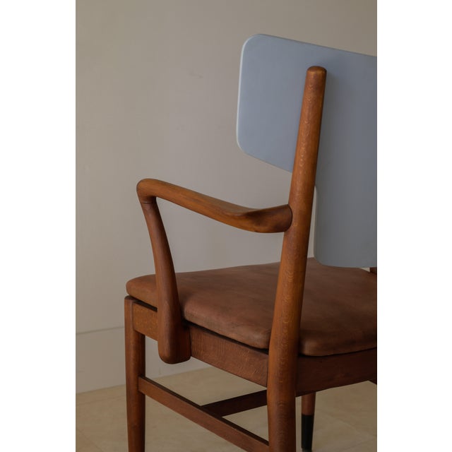 Attributed to Peter Hvidt and Orla Molgaard-Nielsen Armchair for Fritz Hansen Denmark, C. 1950 For Sale In Palm Springs - Image 6 of 11