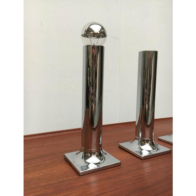 Mid-Century Space Age German Model A248 Chrome Ceiling or Wall Lamps by Rolf Krüger for Staff, 1960s, Set of 7 For Sale - Image 18 of 18
