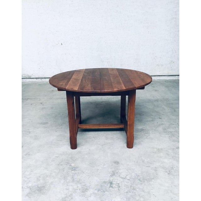 Popular Work Oak Extendable Dining Table, France, 1930s For Sale - Image 12 of 18