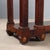 Brown Empire Console Table in White Marble and Mahogany For Sale - Image 8 of 12