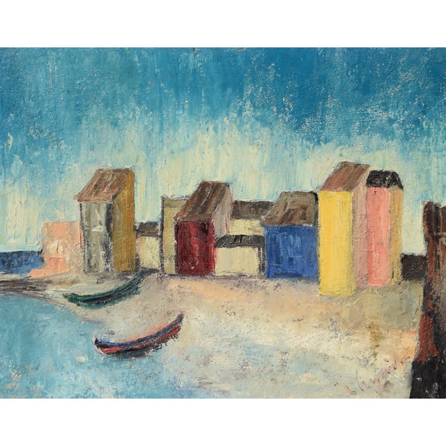 Ludwig Straub, Gemälde, 1958, Oil Painting on Hardboard, Framed For Sale - Image 11 of 11