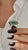 Natural Emerald Diamond Ring Size 6.25 14k W Gold 13.14 TCW Certified For Sale - Image 4 of 18
