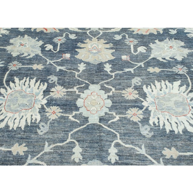 Oushak Rug 12'1" x 13'11" #17650 For Sale In Houston - Image 6 of 8