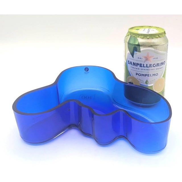 Blue Alvar Aalto's Iittala Cobalt Blue "Savoy" Glass Bowl For Sale - Image 8 of 13