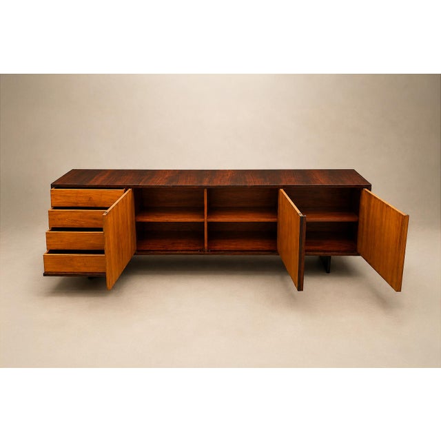 Brazilian Modern Credenza in Rosewood & Pau Marfim, Attributed to Martin Eisler, 1950s For Sale - Image 9 of 18