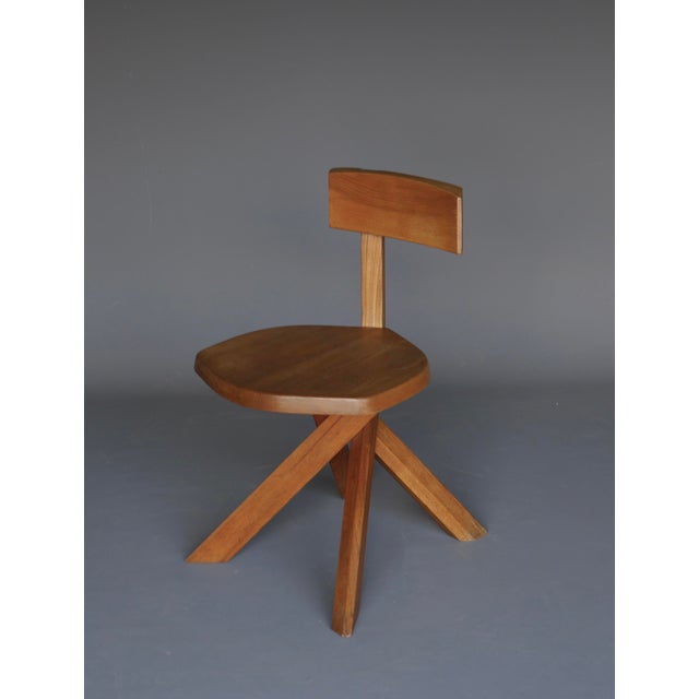 1980s Elm S34 Chair from Pierre Chapo, 1980s For Sale - Image 5 of 18