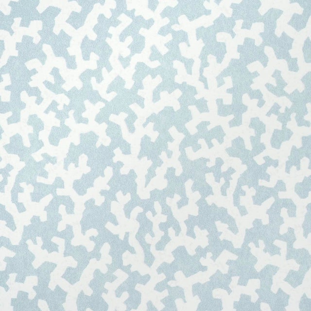 Schumacher SAMPLE - Schumacher x Veere Greeney Folly Wallpaper In Sky For Sale - Image 4 of 4