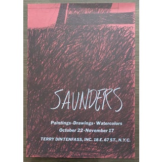 Raymond Saunders, Abstract Offset Lithograph For Sale