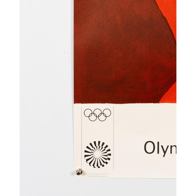 1960s Munich Olympics Lithograph Poster by Serge Poliakoff, 1972 For Sale - Image 5 of 9