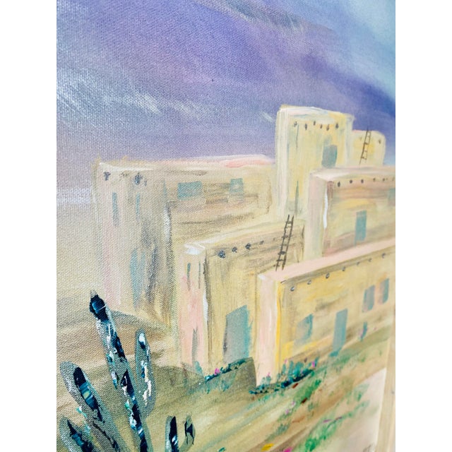 1990s Southwest Landscape Oil on Canvas Painting For Sale - Image 9 of 12