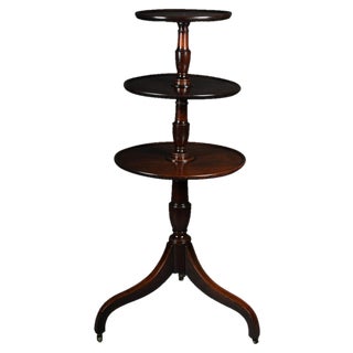 English Victorian Side Table in Mahogany, 19th Century For Sale