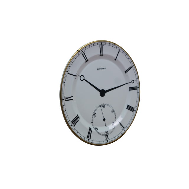 Vintage Ralph Lauren Wedgwood pocket watch / wall hanging clock plate. Includes hanger. Made in England circa 1989....