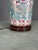 Vintage Chinese Style Raised Floral Pattern Porcelain Table Lamp For Sale - Image 4 of 9