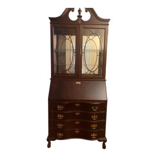 1990s Vintage Wood Secretary For Sale