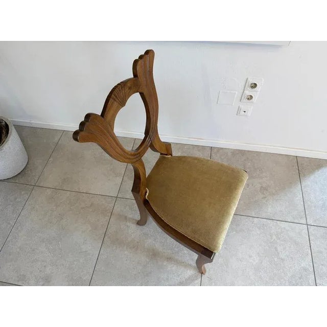 1920s Biedermeier Armchair in Walnut, 1920s For Sale - Image 5 of 18