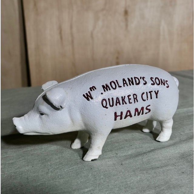 Metal Cast Iron Piggy Bank, 1950s For Sale - Image 7 of 7