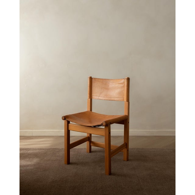 Vintage Kotka Safari Dining Chairs in Pine and Saddle Leather attributed to Tomas Jelinek for Ikea, 1980s, Set of 6 For Sale - Image 9 of 18