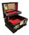 Korean Black Lacquer + Mother of Pearl Locking Jewelry Box, Small For Sale