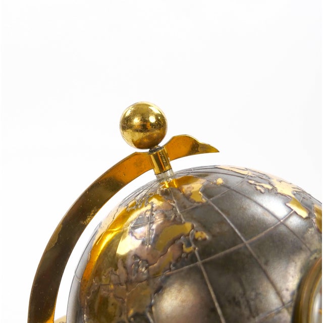 Tiffany & Co. Gilt & Silvertone Bronze Angelus Globe-Form Clock /Weather Station For Sale In New York - Image 6 of 10