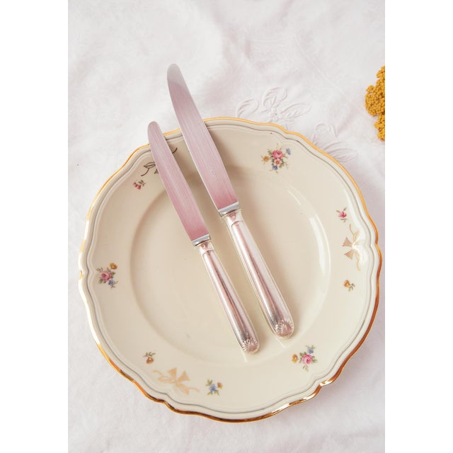 Metal French Table and Starter Knives from Argental, 1950s, Set of 24 For Sale - Image 7 of 7