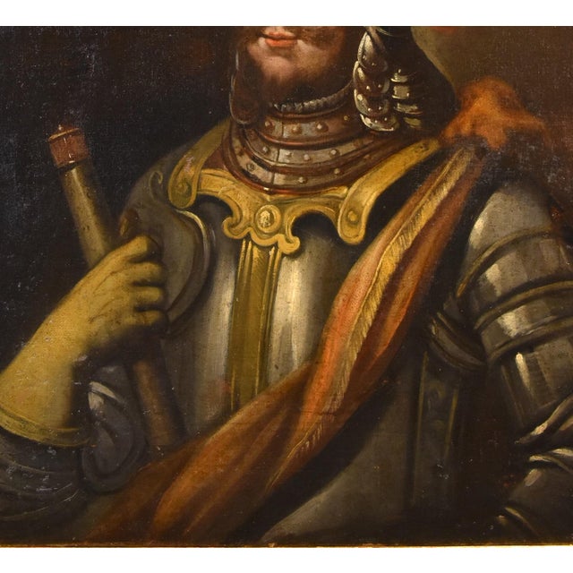 Lombard School Artist, Portrait of a Cavalier, 1680, Oil on Canvas, Framed For Sale - Image 6 of 9