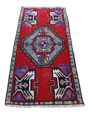 1960s Turkish Vintage Hand Knotted Rug