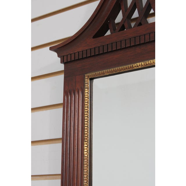 Henkel Harris Mahogany Chippendale Style Mirror For Sale - Image 10 of 15