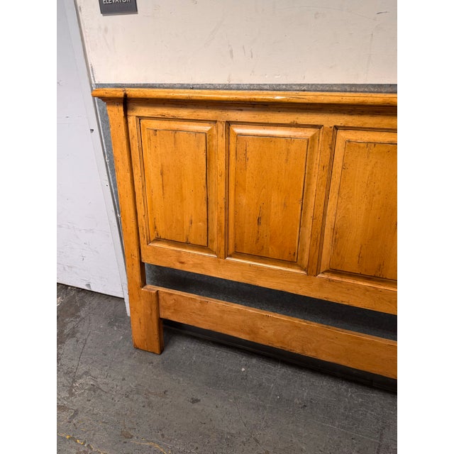 Wood Queen Size Bausman & Company Country English Headboard For Sale - Image 7 of 12
