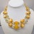 1960s Vintage 1960s Signed Vendome 2-Strand Goldtone Orange & Yellow Beaded Necklace For Sale - Image 5 of 7