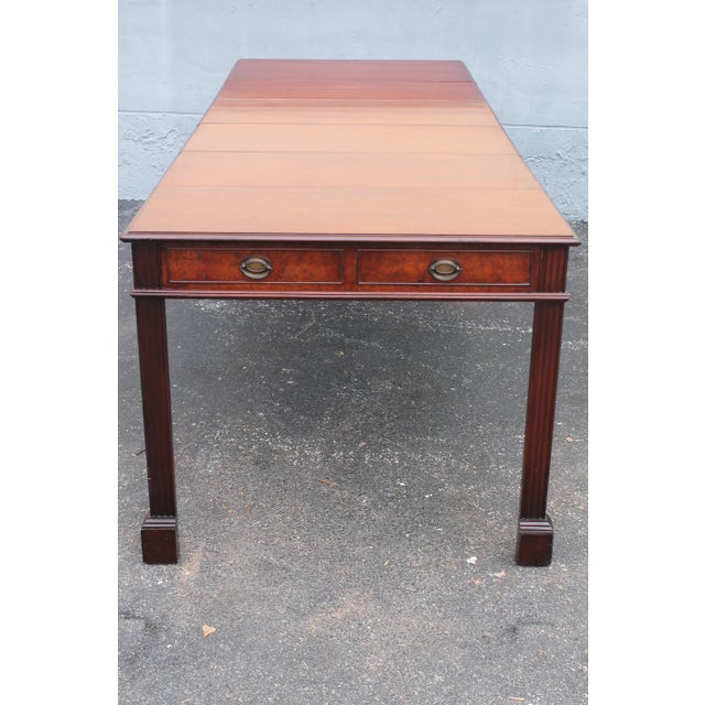 1940's Traditional Style "Hide Away" Large 5 Leaf Dining Table/ Cupboard For Sale In Miami - Image 6 of 12