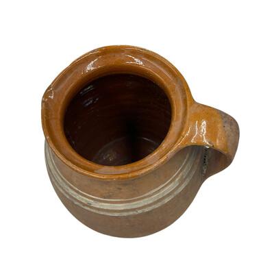 Early 20th Century Antique Hungarian Glazed Terracotta Vessel For Sale - Image 5 of 5