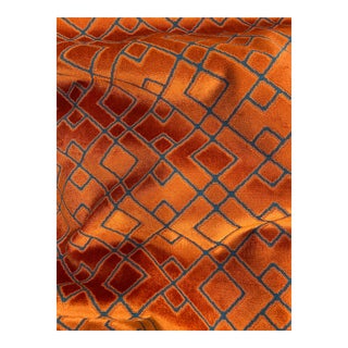 Sahco "Clark" Velvet Fabric - 2 1/2 Yards For Sale