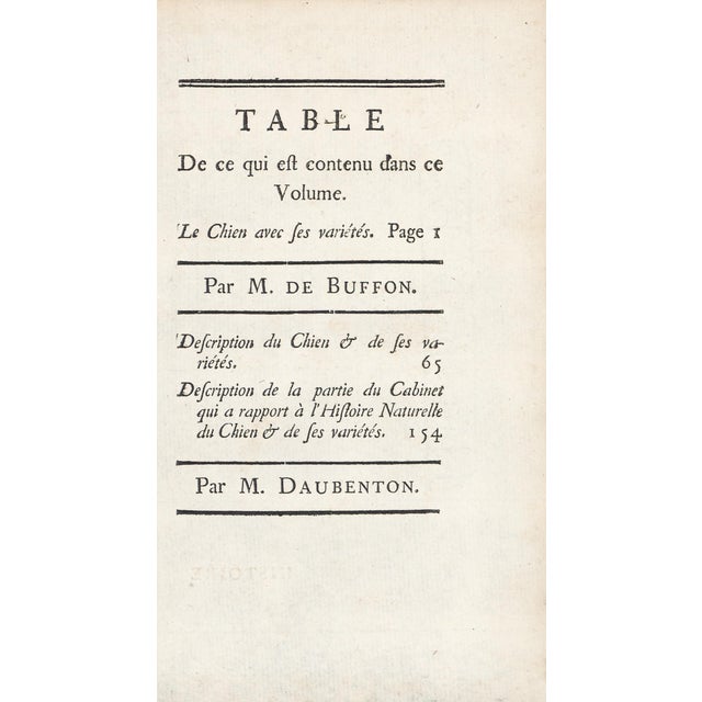 1758 Buffon Dog Engraving Le Chien Loup" (The Wolf Dog) For Sale - Image 4 of 4