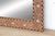 1980s Grand Artisanal Floral Inlay Walnut Finish Mirror For Sale - Image 5 of 8