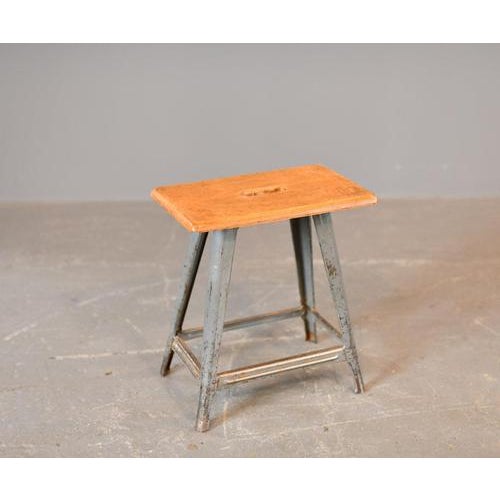 Industrial Factory Stool by Rowac, 1930s For Sale - Image 9 of 11