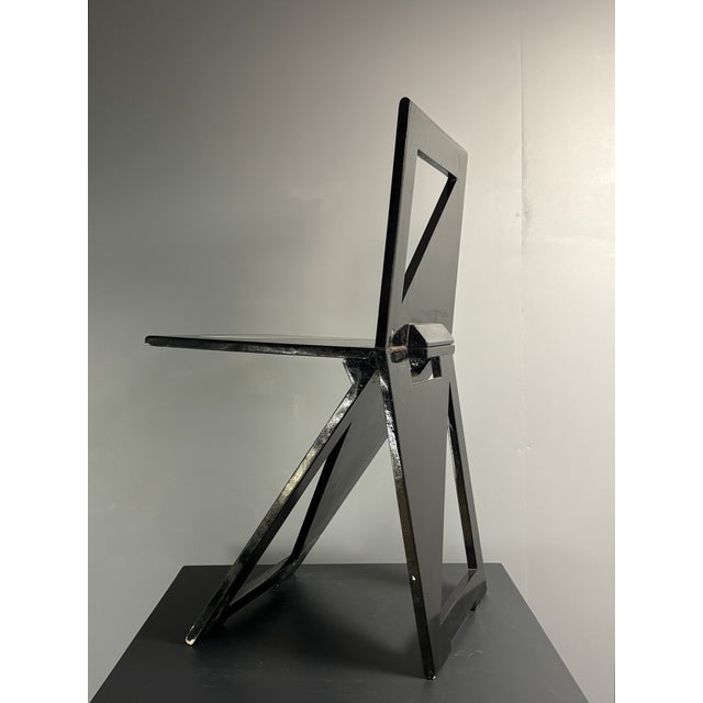 Postmodern Dutch Foldable Side Chair from Eindhoven Design Academy, 1980s For Sale - Image 13 of 18