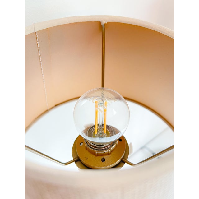 1990s Mid-Century Dutch Tulip Table Lamps in Chrome and Brass, 1990s, Set of 2 For Sale - Image 5 of 11