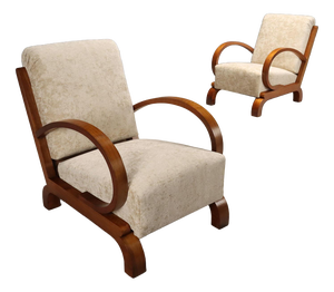 Art Deco Armchairs, 1930s, Set of 2