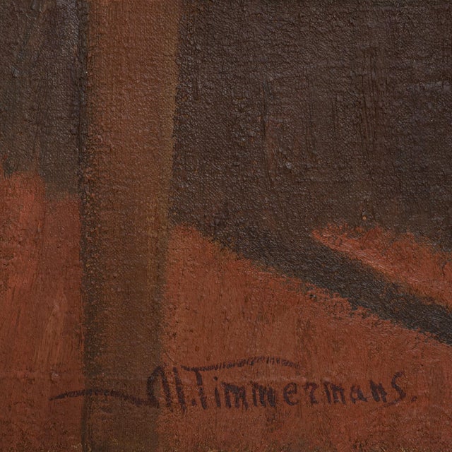 20th Century Belgian Realist Painting Of Boy For Sale - Image 14 of 18