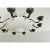 White French Vintage Art Deco Style Painted Metal Chandelier For Sale - Image 8 of 12
