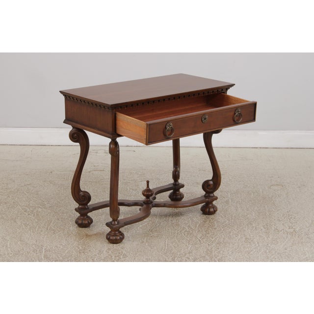 Hickory Chair Furniture Company Hickory Chair Continental Mahogany Console Library Table For Sale - Image 4 of 16