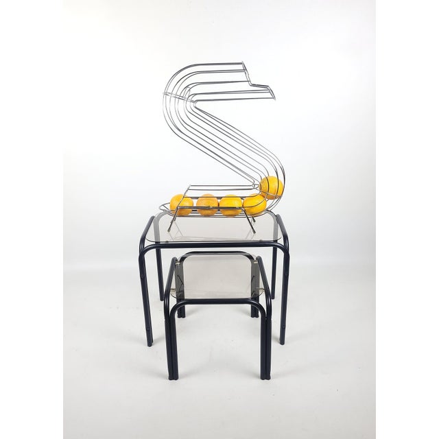Vintage Glass Side Tables, 1980s, Set of 2 For Sale - Image 10 of 11