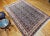 Vintage Persian Tabriz Afshan Rug, Handwoven Geometric Caucasian Pattern, Navy & Ivory, 7’ X 10’ For Sale - Image 4 of 12