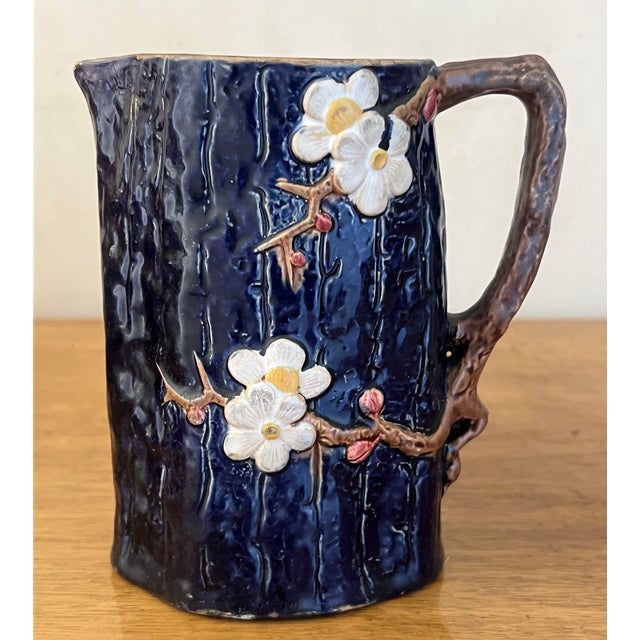 Joseph Holdcroft Dogwood Pitcher, C. 1890's For Sale In San Francisco - Image 6 of 11